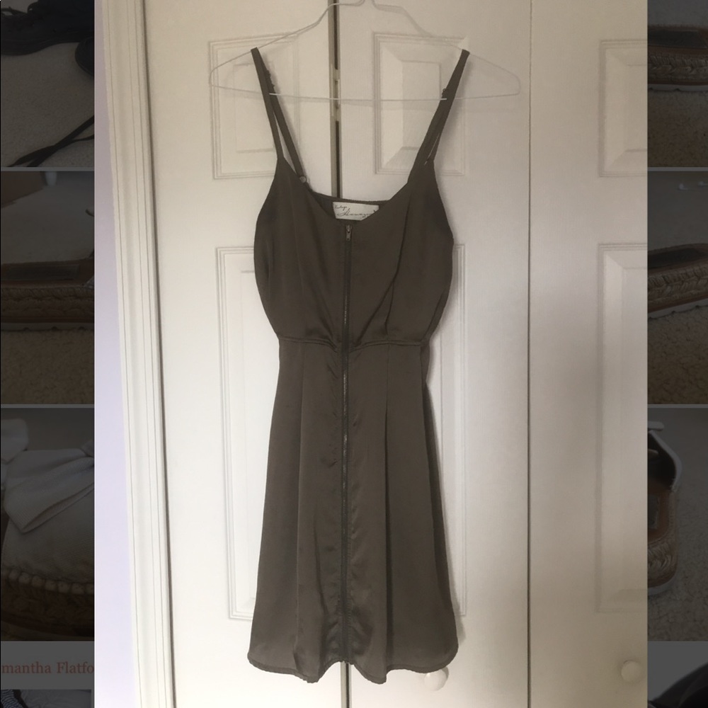 Vintage olive green dress
